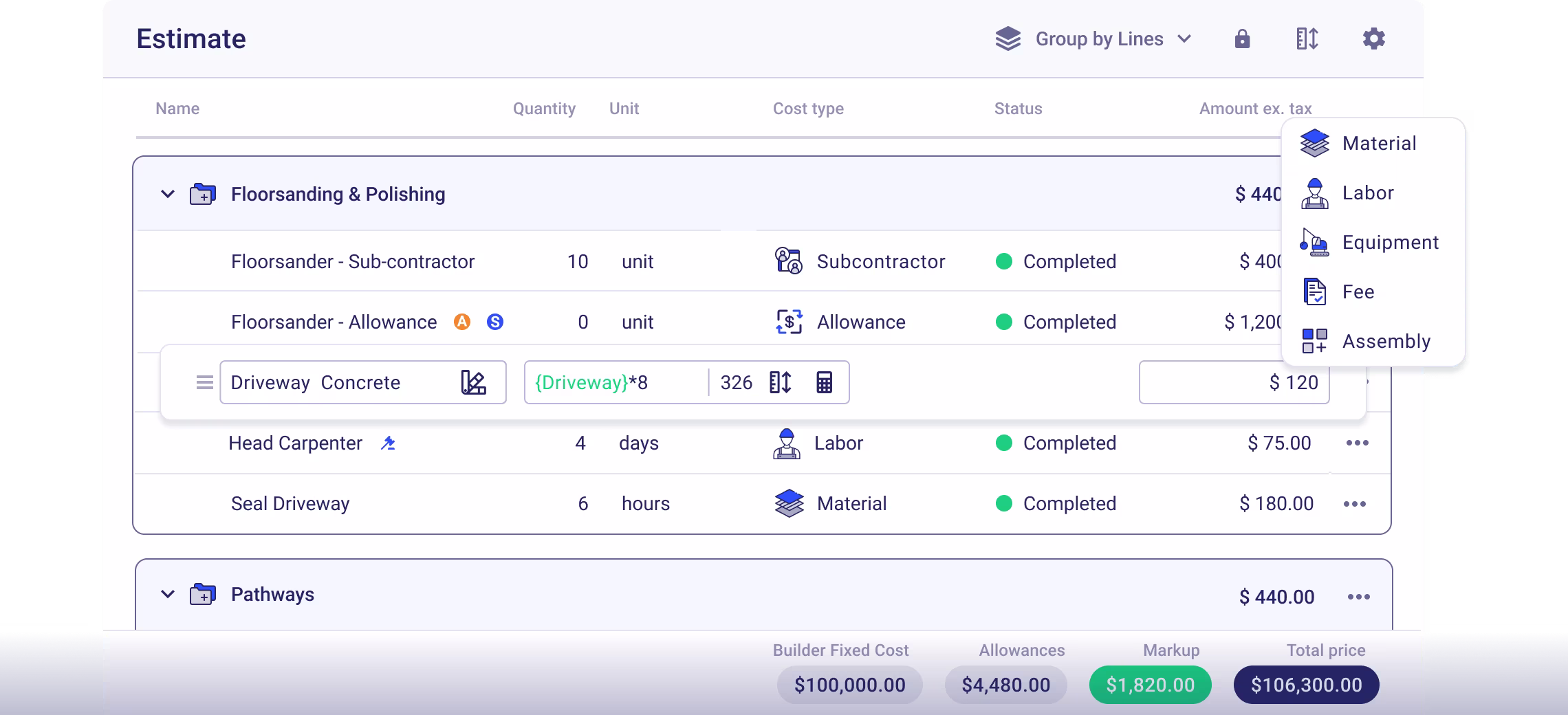 Experience Estimate Costs with Precision