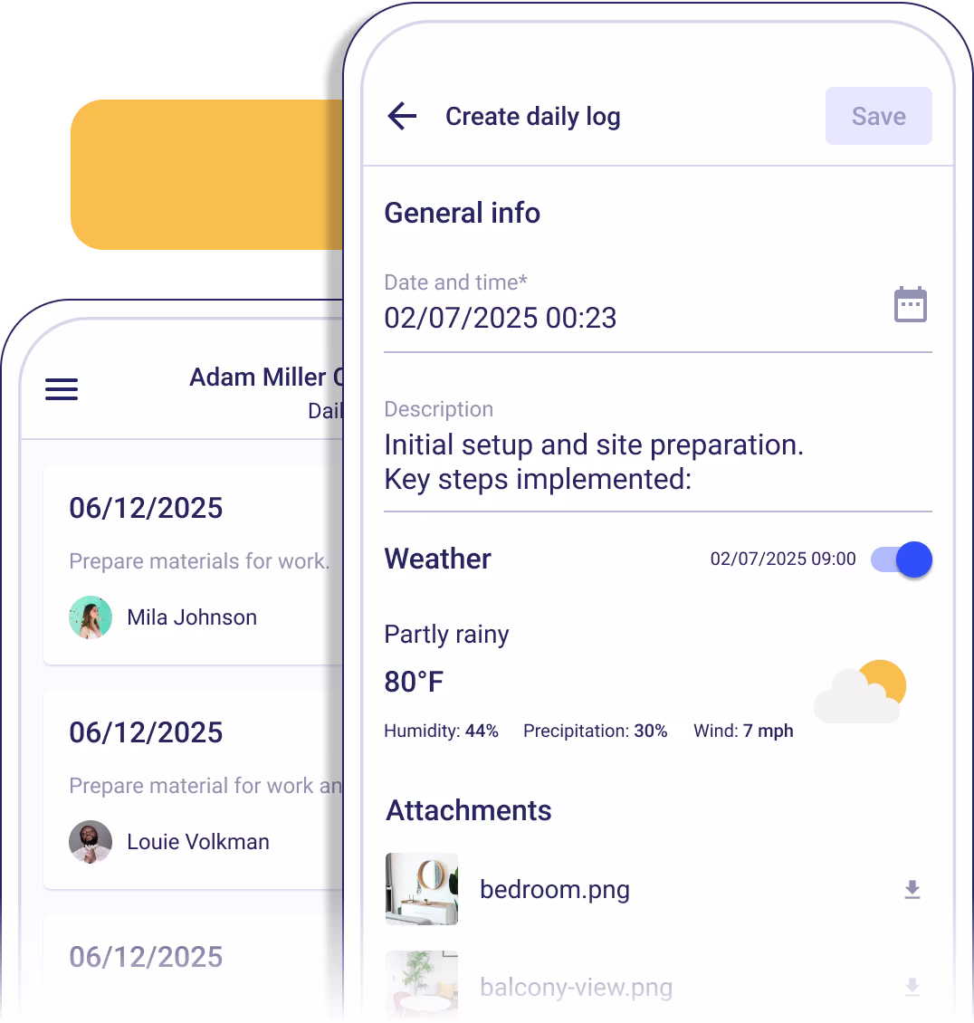 Daily Logs on Mobile, Right from the Job Site