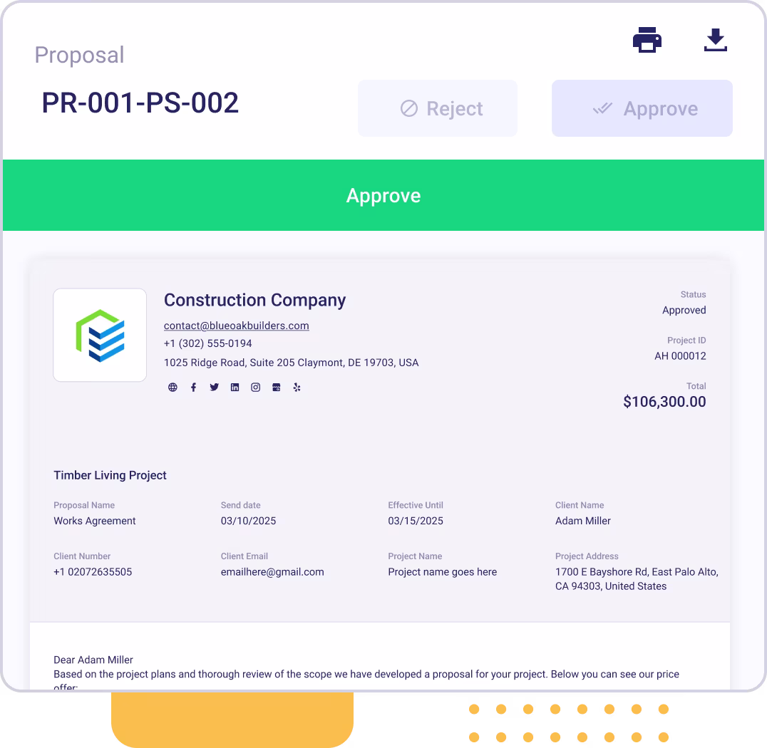 Send Proposals, Get Approvals, and Start Building Faster