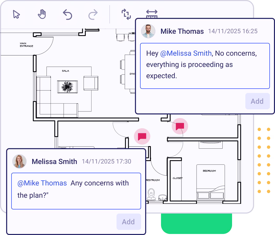 Streamlined team Collaboration on Digital Takeoff Plans